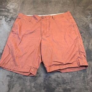 Old Navy Lived-In Straight Chino Shorts Mens Size 36 Dusty Rose Clay Pink